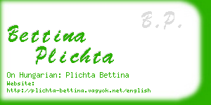 bettina plichta business card